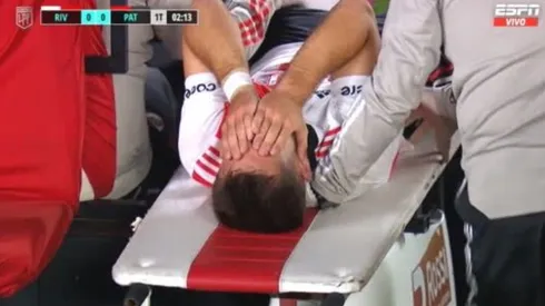 Felipe Peña Biafore se retiró entre lágrimas.