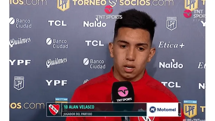 VIDEO | Alan Velasco y una fuerte entrevista post-partido tras el fallecimiento de su primo