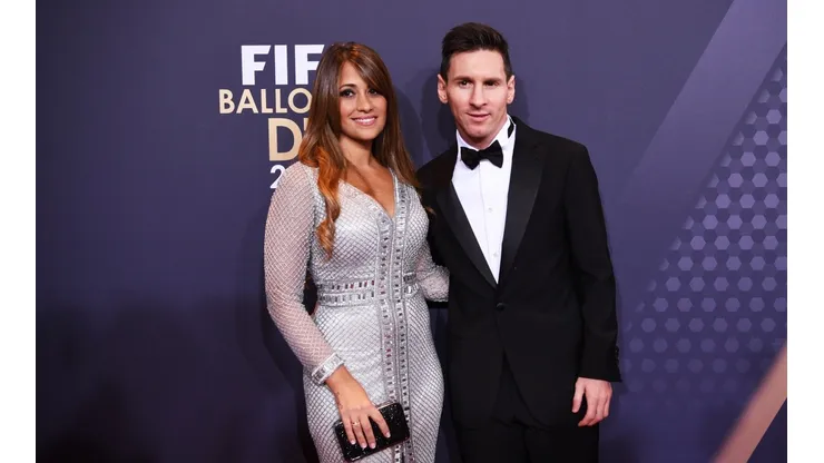 Antonela Roccuzzo y Lionel Messi tuvieron una hermosa cena de despedida. (Getty)