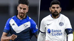 Vélez vs. San Lorenzo por la Liga Profesional. (Fotos: Getty Images).