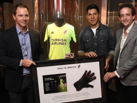 Histórico: River homenajeó a Enzo Pérez por su inolvidable noche de arquero