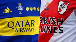 Camisetas de Boca Juniors y River Plate en la Liga Profesional (Fotos: Getty Images)