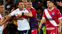 Milito, en llamas tras la derrota.