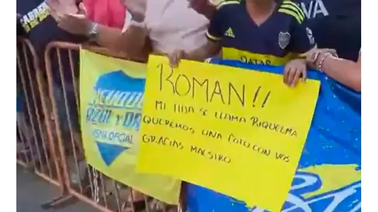 VIDEO | El insólito homenaje de un hincha de Boca a Riquelme: "Mi hija se llama..."