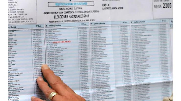 Elecciones 2021: padrón electoral oficial para saber dónde voto el 14 de noviembre.