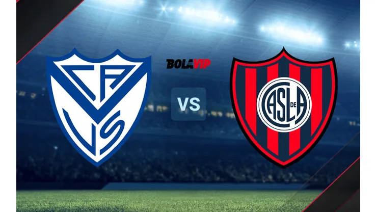 Vélez y San Lorenzo se enfrentan por la Liga Profesional.