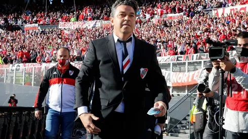 Marcelo Gallardo previo al Superclásico entre River y Boca en el Estadio Monumental (Foto: Getty)