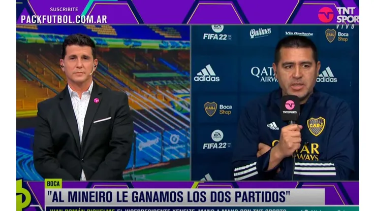El cruce de Riquelme con Hernán Castillo al aire: "No seas tan fanático"
