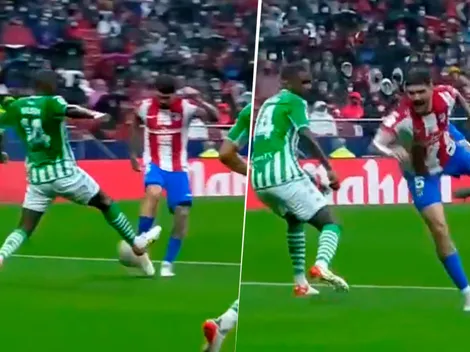 VIDEO | La brutal plancha que recibió De Paul en el Atlético Madrid