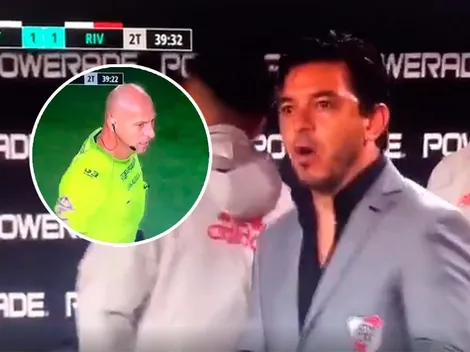VIDEO | Gallardo explotó contra Pitana y lo insultó en pleno partido: "¿Qué cobras, p..?"