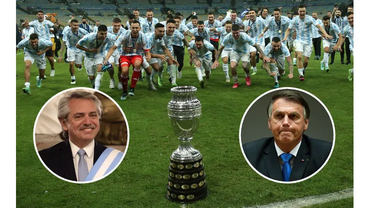 Alberto cargó a Bolsonaro por la Copa América.