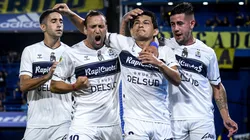 El Pulga Rodríguez le dio el triunfo a Gimnasia sobre Boca. (Getty)