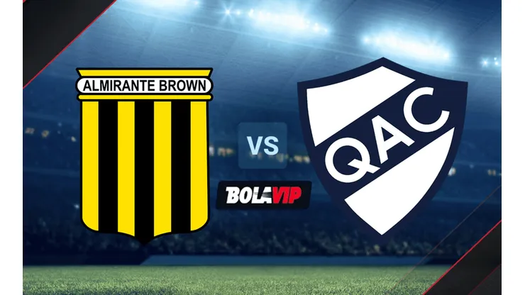 Almirante Brown vs. Quilmes por la Primera Nacional.