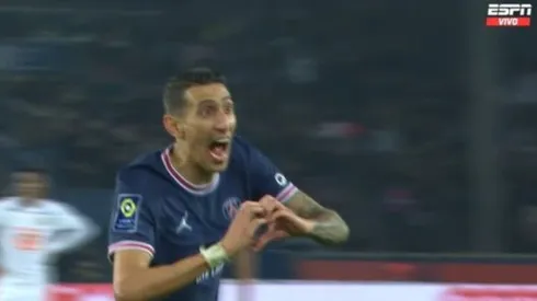 Ángel Di María le dio la victoria a PSG. (ESPN)