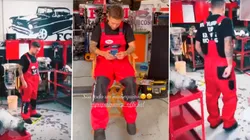 Te vas a morir de risa: las fotos y videos del Papu Gómez con dos jugadores argentinos ¡en el mecánico!