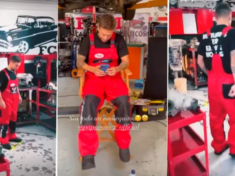 Te vas a morir de risa: las fotos y videos del Papu Gómez con dos jugadores argentinos ¡en el mecánico!