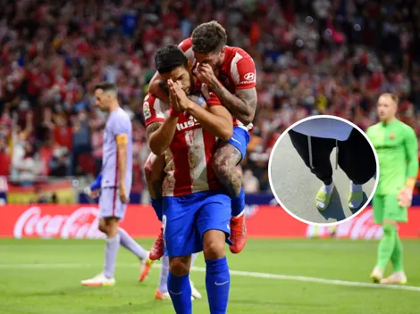 De Paul llegó con un polémico look al entrenamiento y Suárez se burló de él