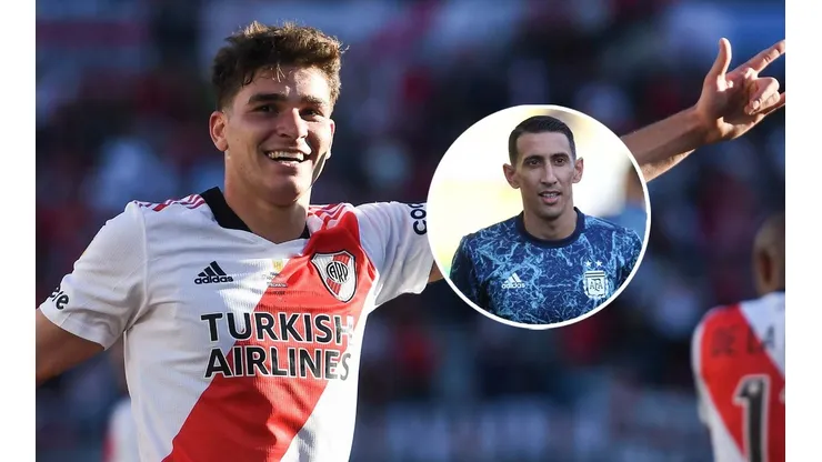 El comentario de Di María felicitando a Julián Álvarez (Foto: Getty Images)