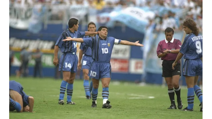 Diego Maradona of Argentina
