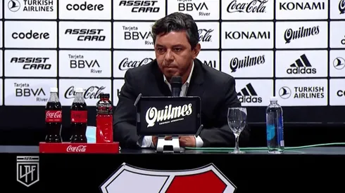 Gallardo se molestó con una pregunta en la conferencia.