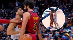 VIDEO | Facu Campazzo se cruzó con Ricky Rubio y tuvieron que separarlos