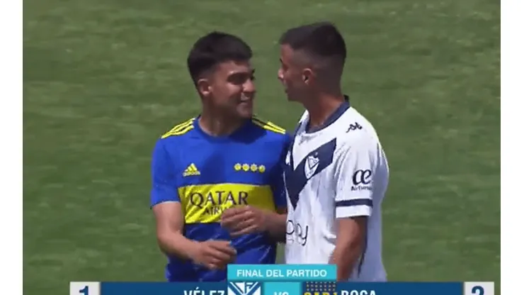 VIDEO | Zeballos hizo enojar a Gómez, jugador de Vélez