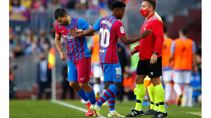 Sergio Agüero vivió su primer clásico entre Barcelona y Real Madrid. (Getty)