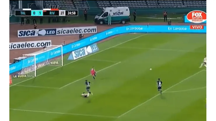 Braian Romero aumentó el marcador ante Talleres. (Foto: Fox Sports Premium)
