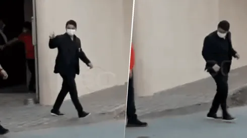 VIDEO | El blooper de Gallardo en la salida de River rumbo al estadio