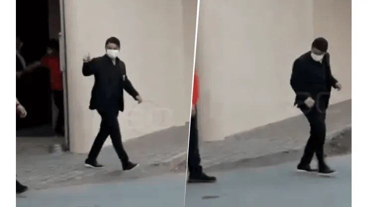 VIDEO | El blooper de Gallardo en la salida de River rumbo al estadio