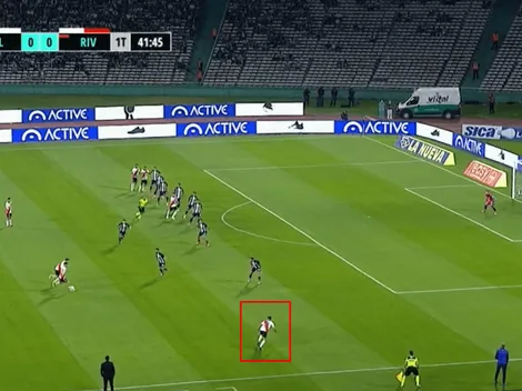 VIDEO | ¡Y con uno menos! A puro pizarrón, River puso el 1 a 0 de la mano de Rojas