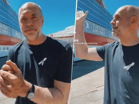 Larreta y una chicana para River desde el Monumental: "Hace un poquito de frío acá"