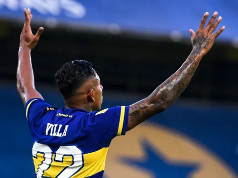 Mientras se define su futuro, Villa hizo una videollamada con un ídolo de River