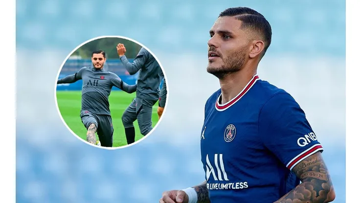 Mauro Icardi se volvió a entrenar junto a sus compañeros del PSG (Foto: Getty Images)