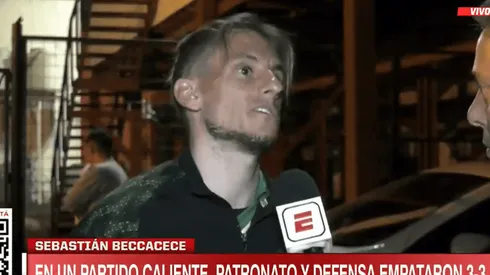 Beccacece le puso un freno de mano al revuelo por su cruce con Delfino.