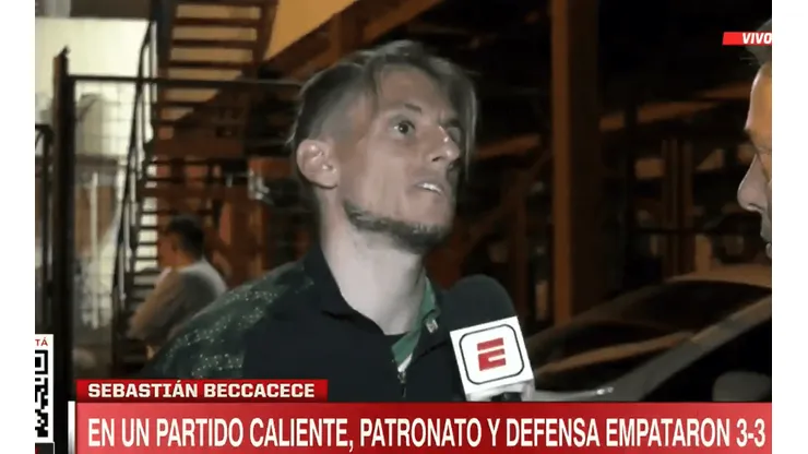 Beccacece le puso un freno de mano al revuelo por su cruce con Delfino.