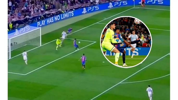 Ansu Fati casi pone el 2-0 con una increíble pirueta (Foto: El Chiringuito vía Twitter)