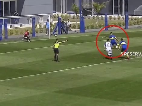 VIDEO | Zeballos picó un penal y marcó un golazo en la reserva de Boca