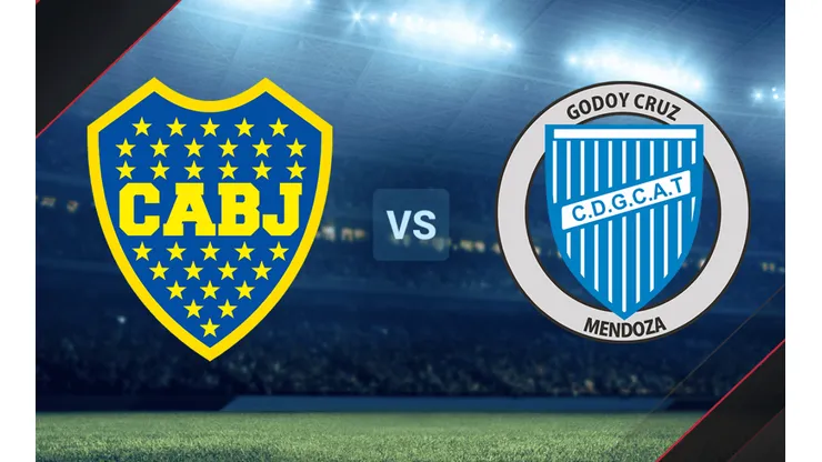 Boca y Godoy Cruz se enfrentan por la Liga Profesional.