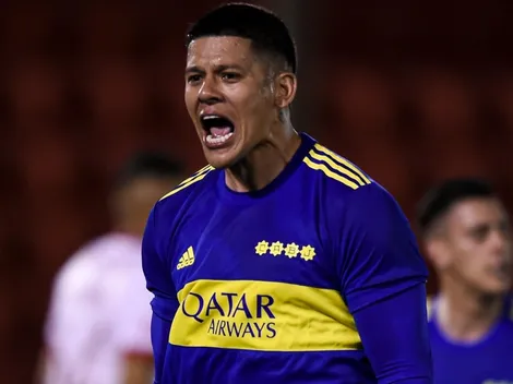 VIDEO | El especial recibimiento de todos los jugadores a Rojo después de su gol de penal