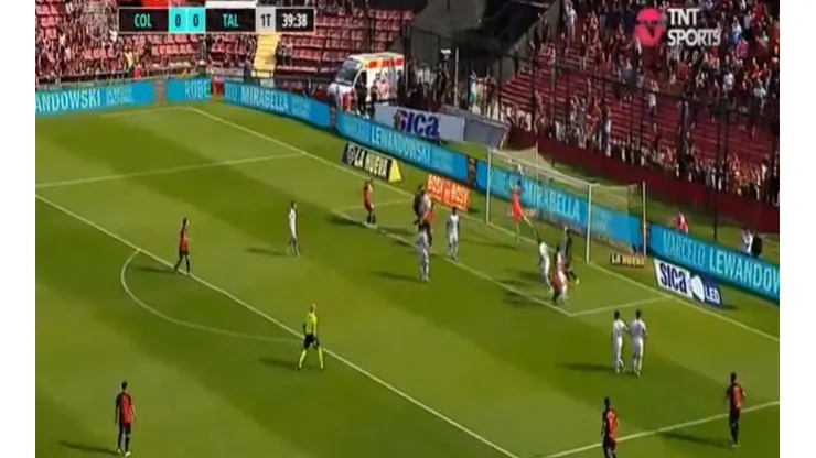 Alexis Castro puso el 1-0 en Santa Fe. (TNT Sports)