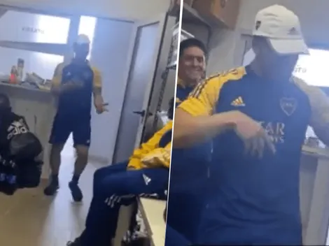 VIDEO | Te vas a morir de risa: Almendra filmó a Weigandt bailando cumbia en el predio de Boca