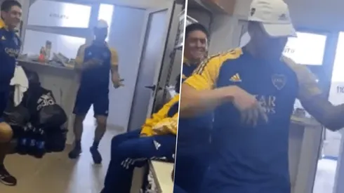 VIDEO | Te vas a morir de risa: Almendra filmó a Weigandt bailando cumbia en el predio de Boca
