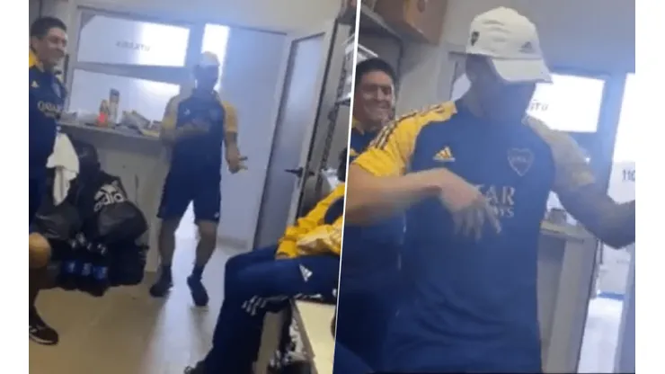VIDEO | Te vas a morir de risa: Almendra filmó a Weigandt bailando cumbia en el predio de Boca