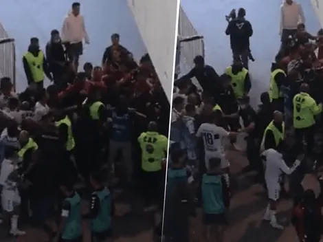 VIDEO | Los jugadores de Gimnasia y Newell's se agarraron a piñas en el vestuario