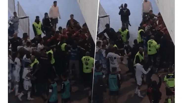 VIDEO | Los jugadores de Gimnasia y Newell's se agarraron a piñas en el vestuario