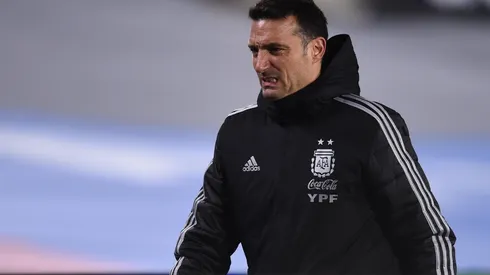 Scaloni, sincero en conferencia.