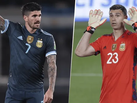 La cariñosa historia de Dibu Martínez para De Paul: "Que lindo beso te di"