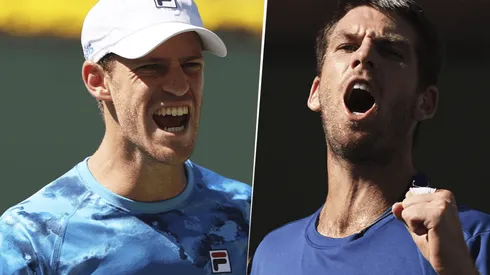 Diego Schwartzman vs. Cameron Norrie por el Masters 1000 de Indian Wells. (Fotos: Getty Images).