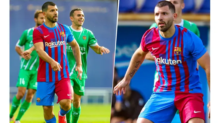 Agüero sumó minutos en Barcelona.